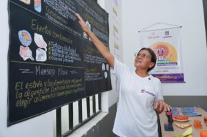 Círculos de escucha; mapas de emociones; fortalecimiento de habilidades metacognitivas; charlas sobre técnicas de estudio, arte terapéutico, hábitos alimenticios.