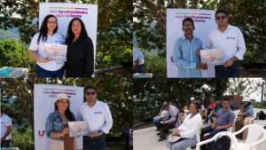 Certificados de la capacitación en gestión empresarial, comercio justo y asociatividad. Se implementó también un programa de inclusión social con enfoque reconciliador.