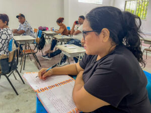 Enilda Ruda, presidenta del barrio Villa Gladis.