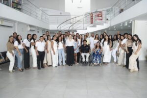 Culminación, Primer Coloquio en Investigación Contable, biblioteca del Campus Costa Verde.