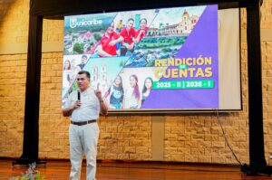 El rector Pérez Suescún extendió un mensaje de profunda gratitud a la comunidad académica, profesores, administrativos, autoridades y aliados estratégicos.