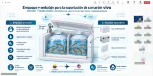 La sesión giró en torno al «Análisis macroeconómico y modelación logística para la exportación de camarón blanco vivo desde Colombia hacia Estados Unidos.